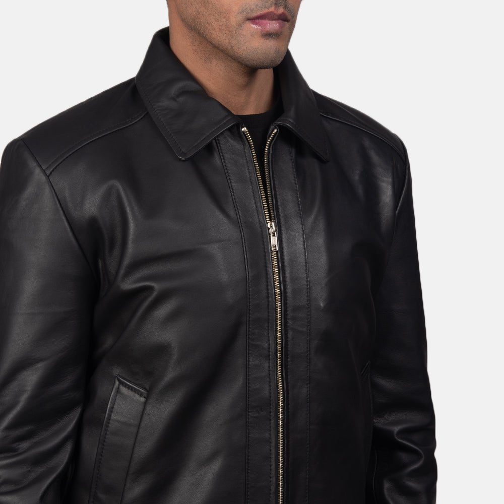 Inferno Black Leather Jacket image 5