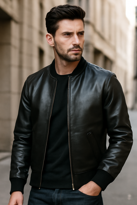leather bomber jackets