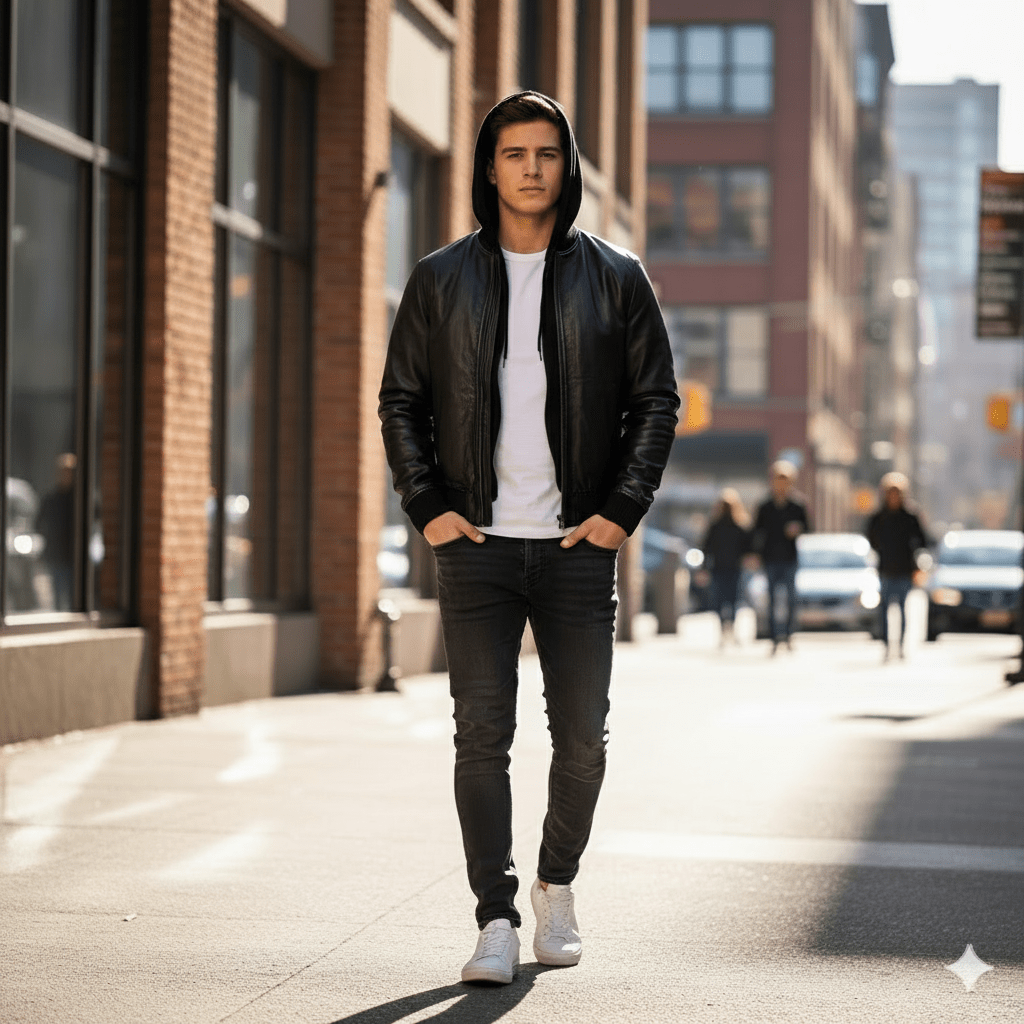 Highschool Black Leather Jacket