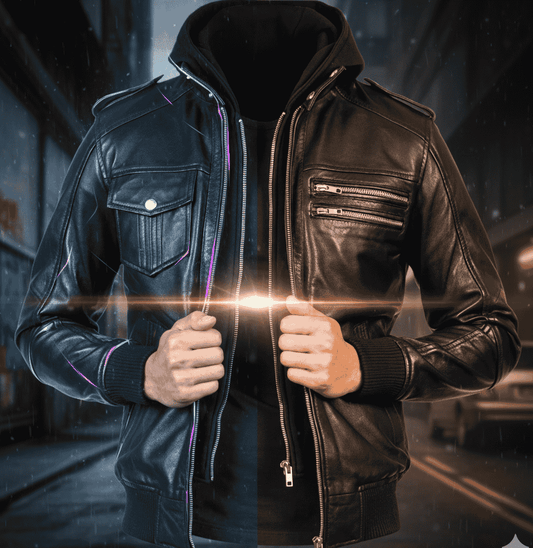 Leather Bomber Jacket