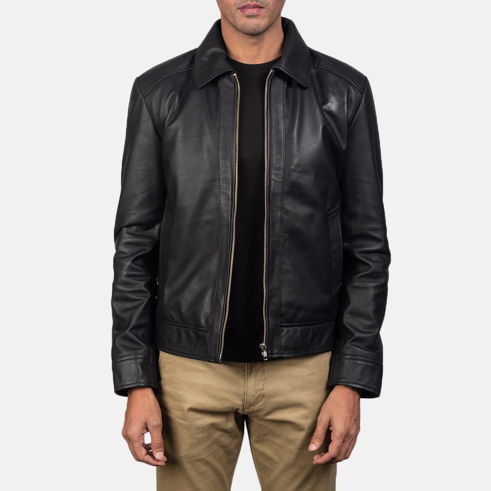 Inferno Black Leather Jacket image 0